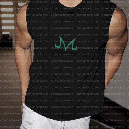 Oversized Anime Print Gym Tank Top