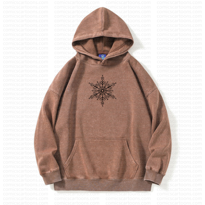 Unisex Anime Graphic Streetwear Vintage Washed Hoodie