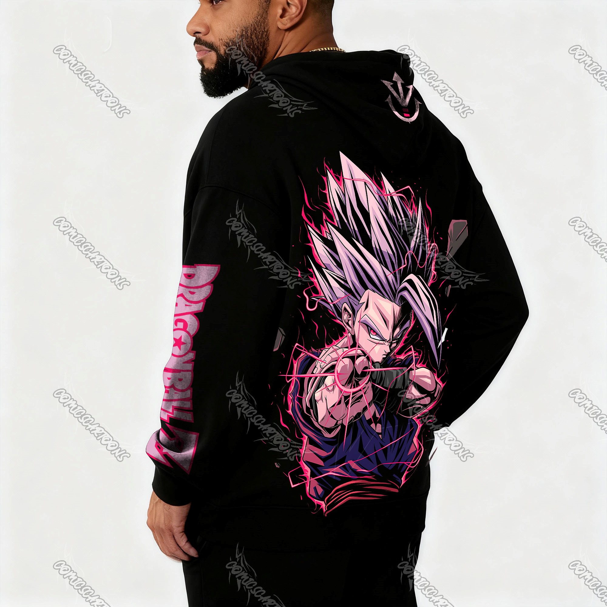 Unisex Graphic Streetwear Vintage Zipper Cardigan Plush Hoodie