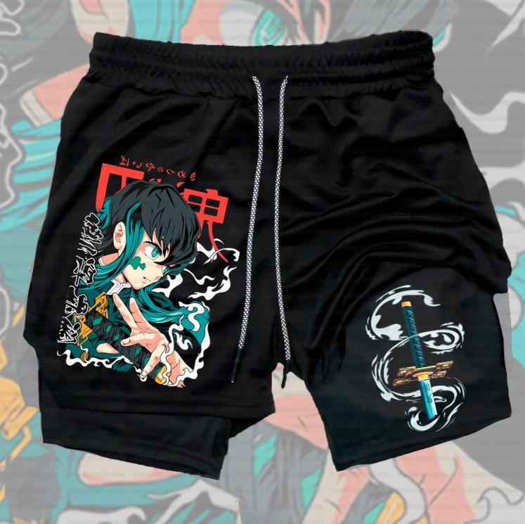 Unisex Casual Anime Streetwear Shorts