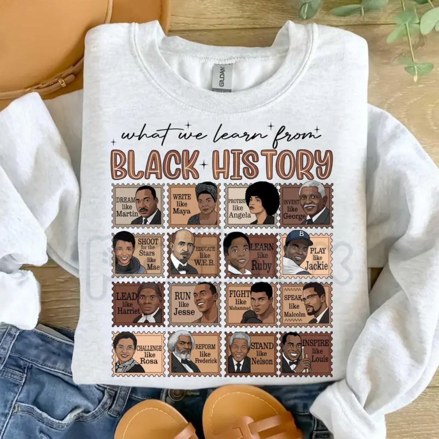 What We Learn From Black History Sweatshirt | Educational Black History Month Crewneck | Social Justice Graphic Shirt | African American Heritage Jumper | Civil Rights Empowerment Pullover | Black Excellence History Tee