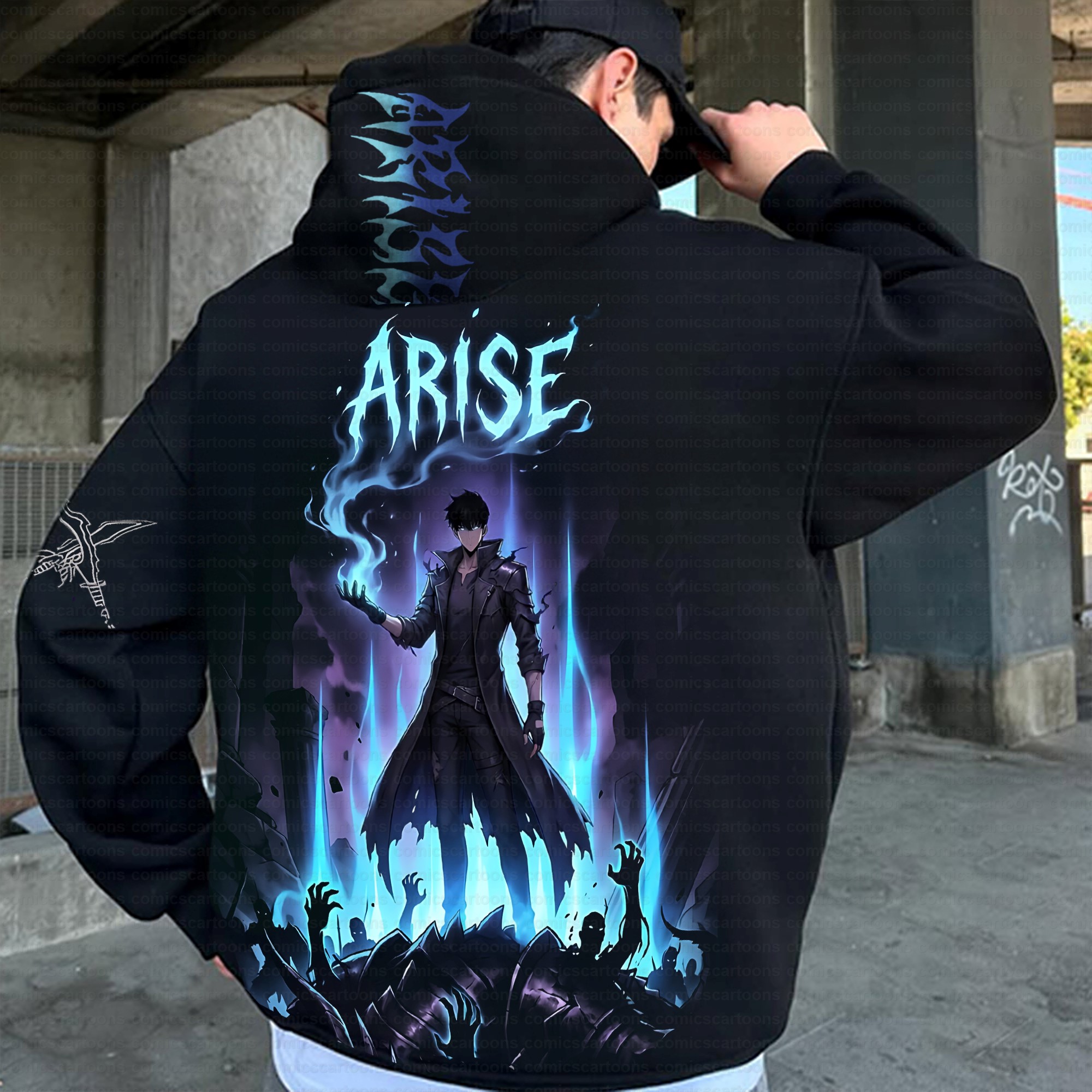 Unisex Anime Inspired Vintage Plush Hoodie