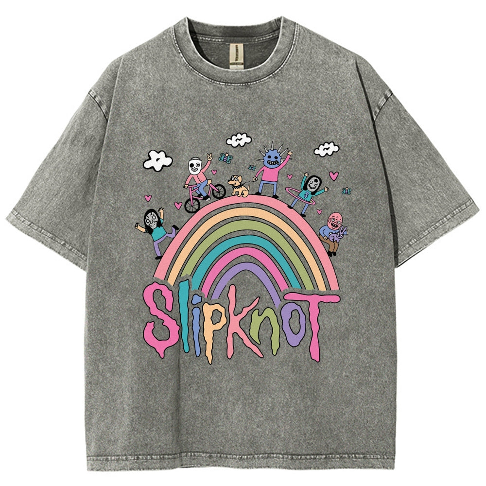 MUSIC SLIPKNOT VINTAGE WASHED TEE.Movie