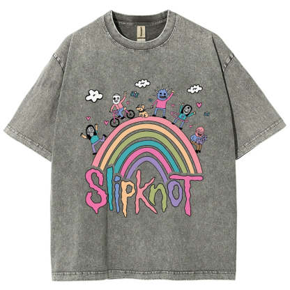 MUSIC SLIPKNOT VINTAGE WASHED TEE.Movie