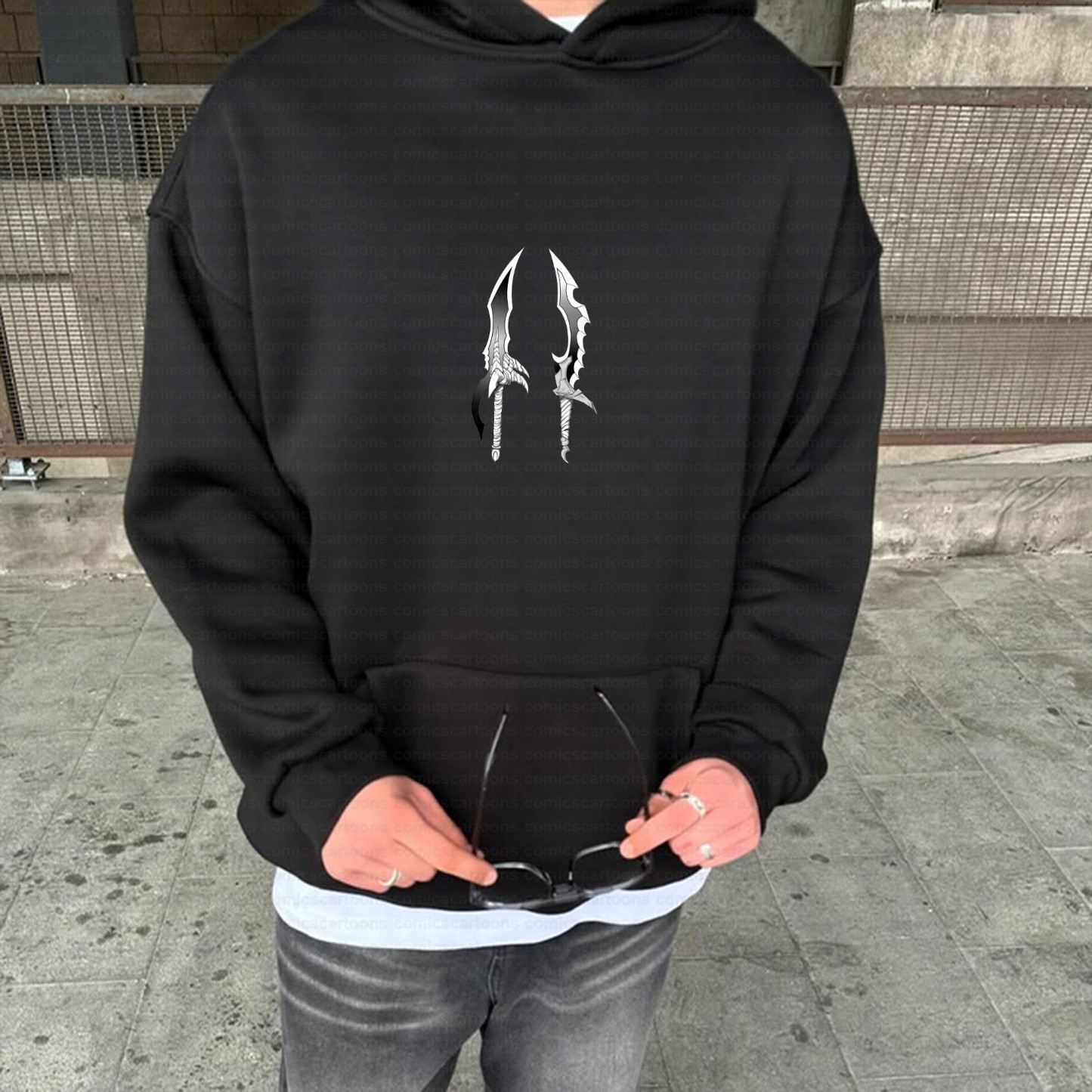 Unisex Anime Inspired Vintage Plush Hoodie