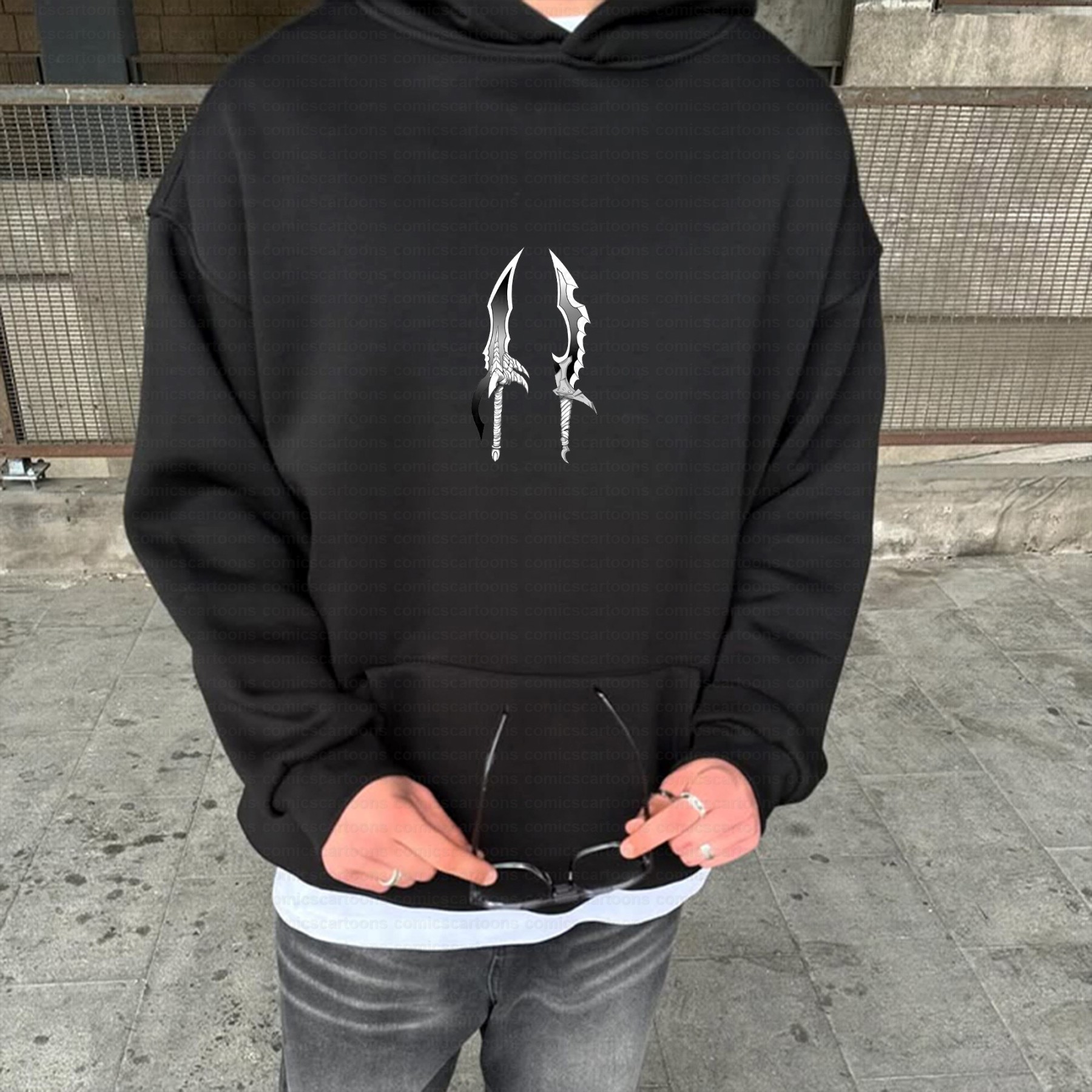 Unisex Anime Inspired Vintage Plush Hoodie