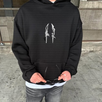 Unisex Anime Inspired Vintage Plush Hoodie