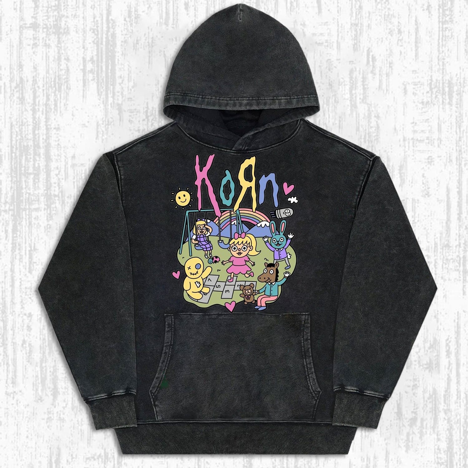 MUSIC KORN VINTAGE WASHED TEE.Movie