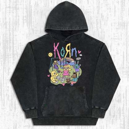 MUSIC KORN VINTAGE WASHED TEE.Movie