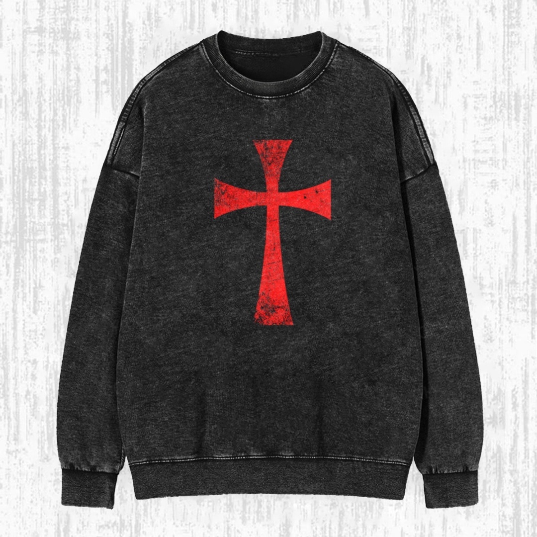 KNIGHTS TEMPLAR CROSS VINTAGE T-SHIRT.Movie