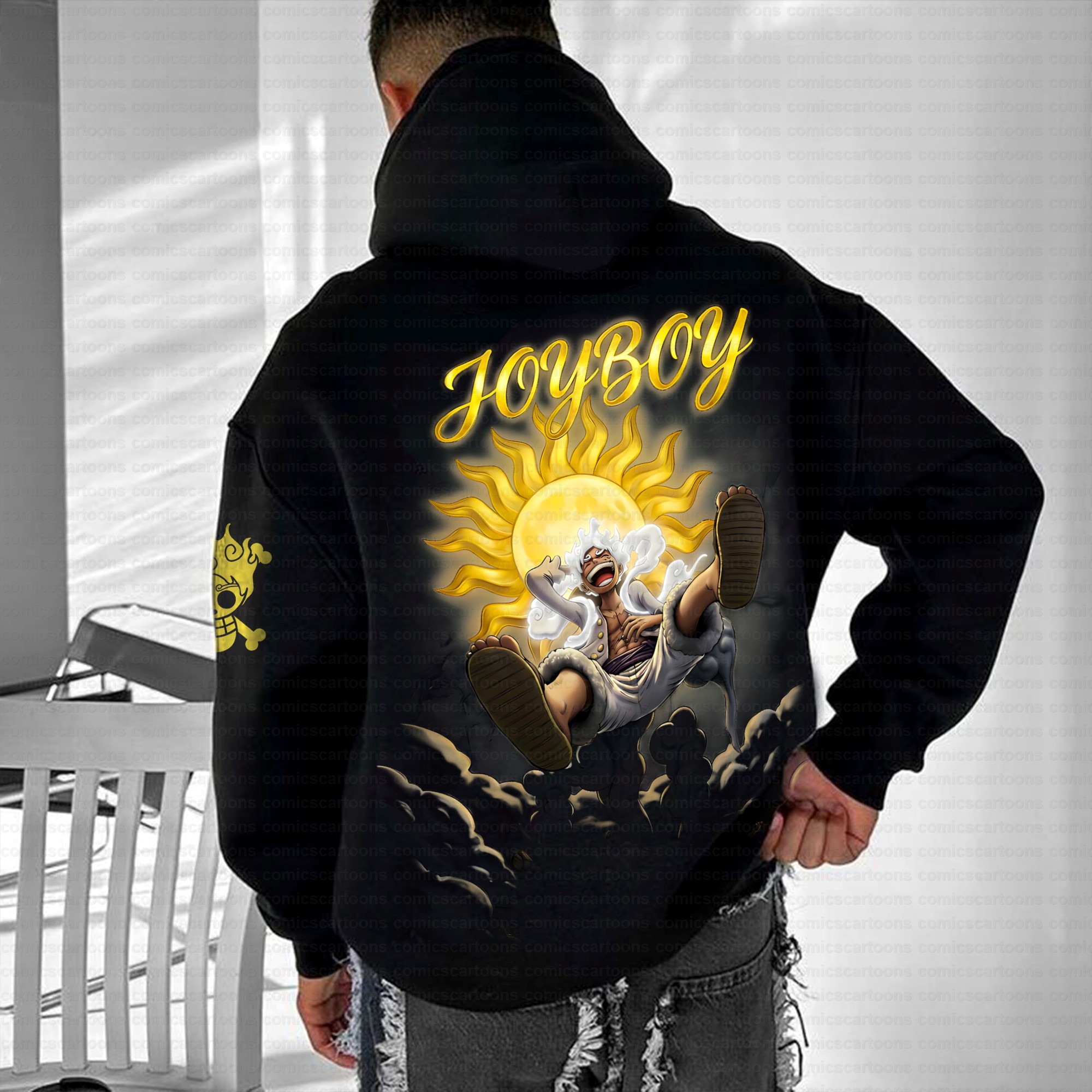 Plus Velvet Unisex Anime Graphic Streetwear Vintage Hoodie