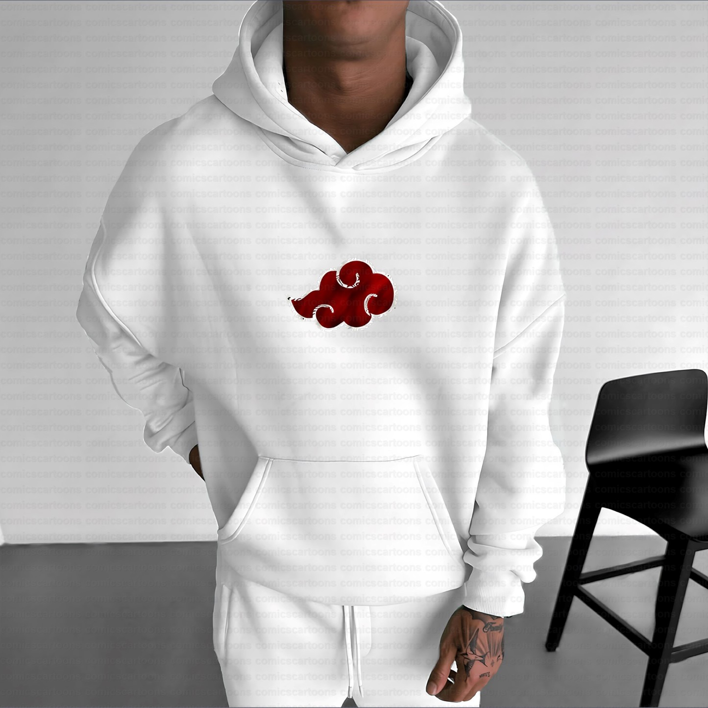 Unisex Anime Inspired Vintage Plush Hoodie