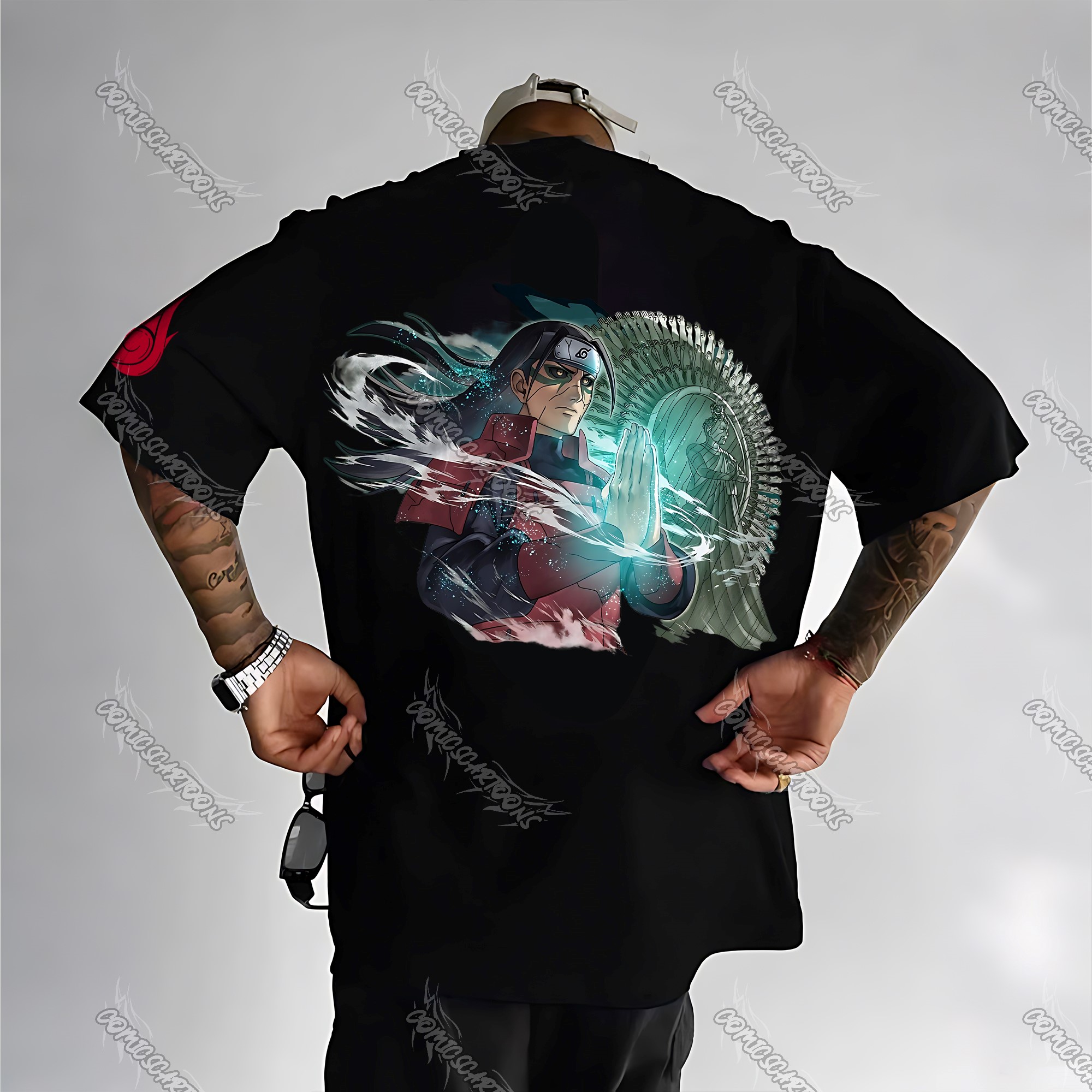 (Naruto)Unisex Anime Inspired Vintage T-Shirt