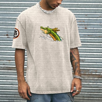 Printed Unisex Washed T-Shirt