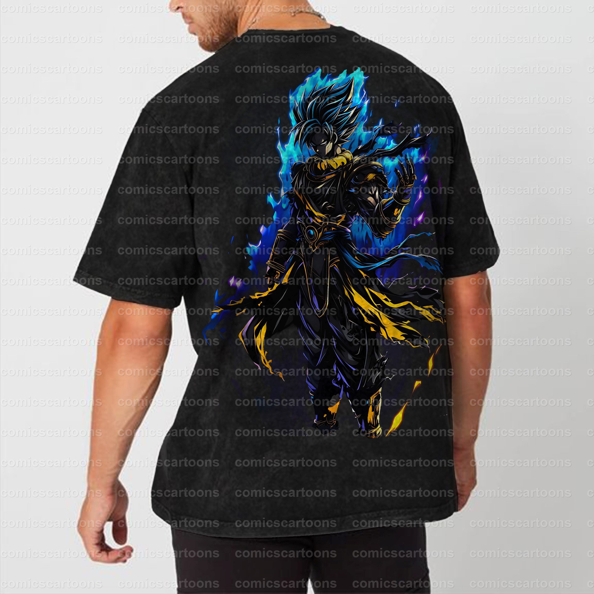 Unisex Anime Inspired Vintage Washed T-Shirt