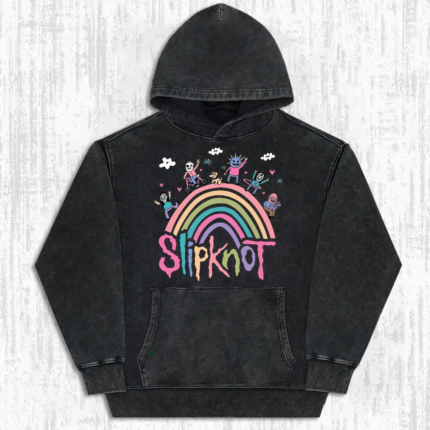 MUSIC SLIPKNOT VINTAGE WASHED TEE.Movie