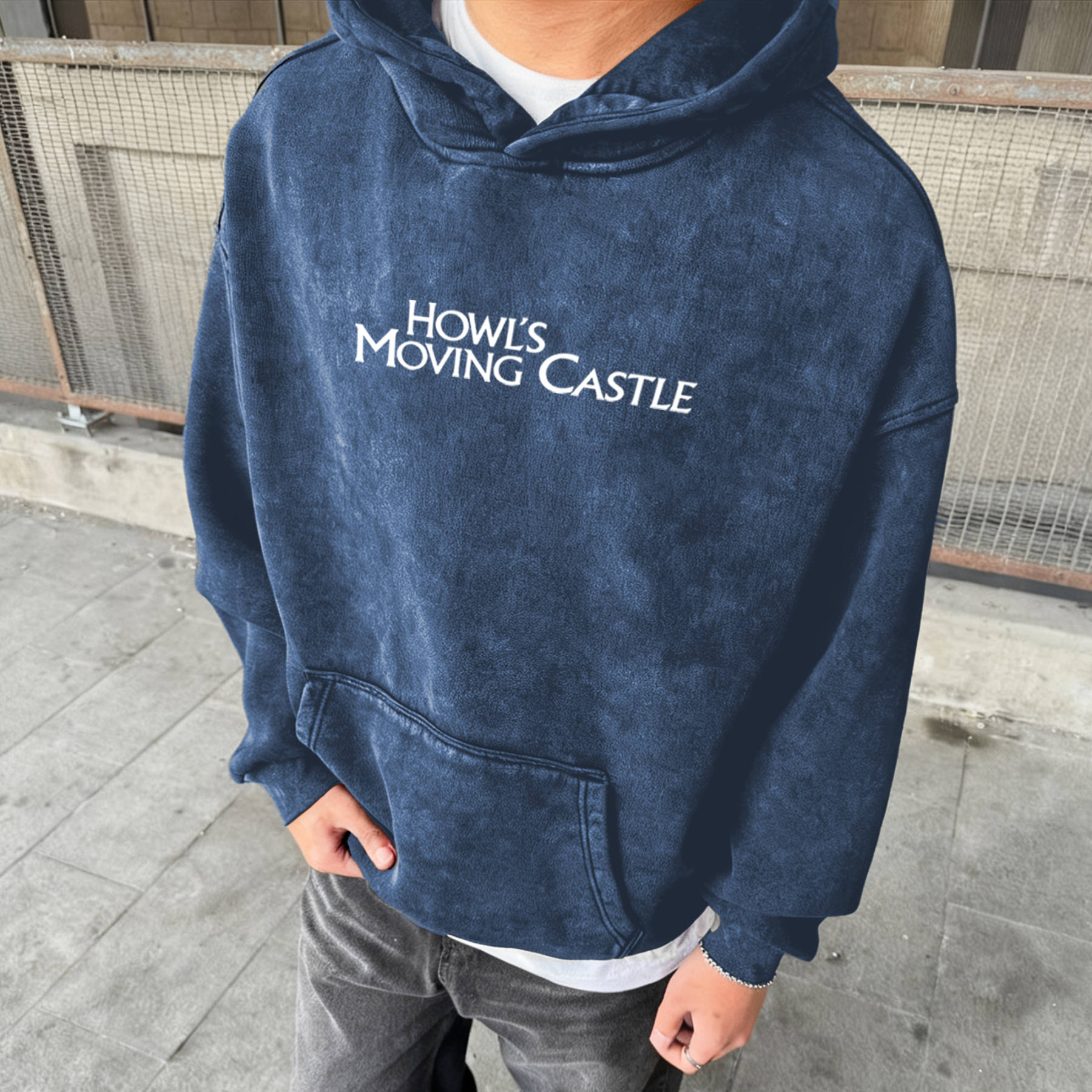 Unisex Anime Graphic Streetwear Vintage Washed 3D Direct Injection Hoodie