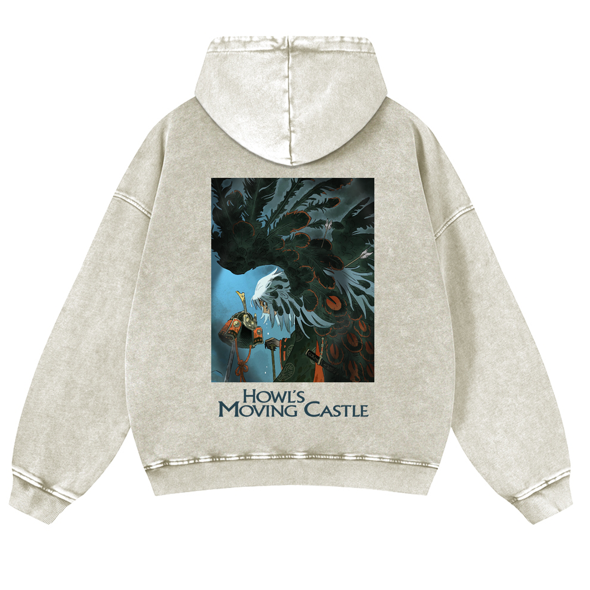 Unisex Anime Graphic Streetwear Vintage Washed 3D Direct Injection Hoodie