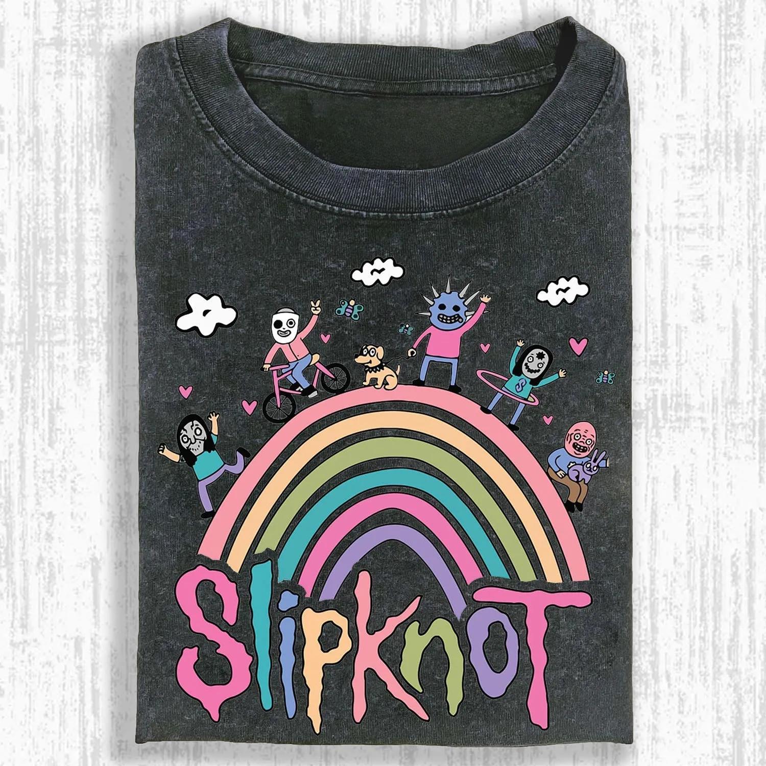 MUSIC SLIPKNOT VINTAGE WASHED TEE.Movie