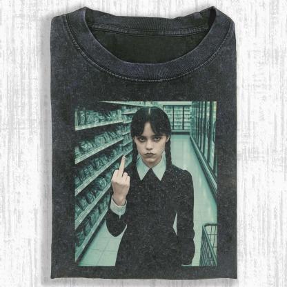 REBELLIOUS T-SHIRT OF WEDNESDAY S2.Movie