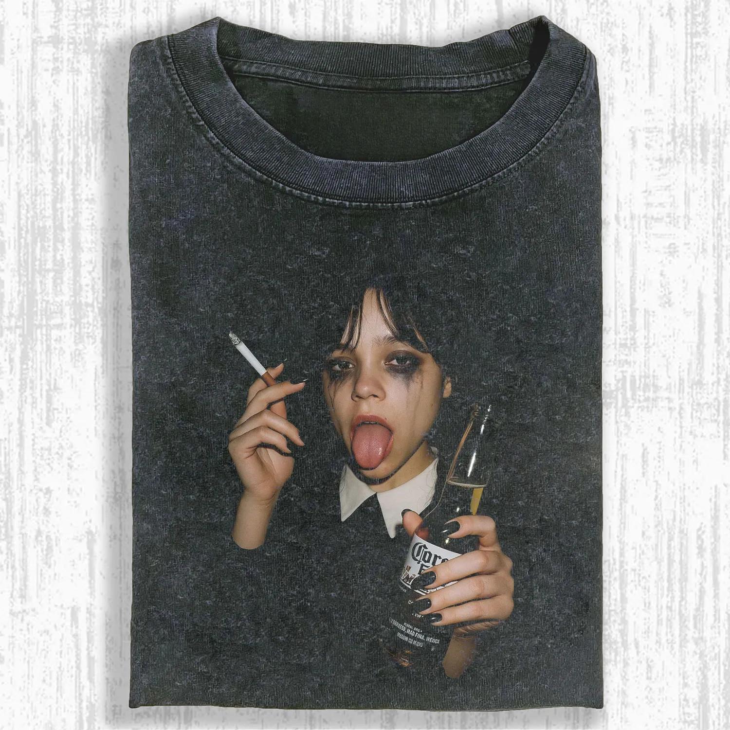 WEDNESDAY S2 ADDAMS THEMED T-SHIRT