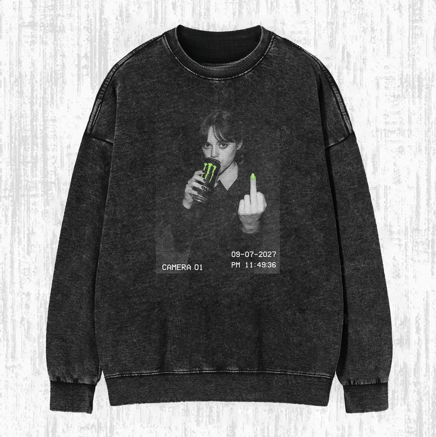 WEDNESDAY S2 ADDAMS THEMED T-SHIRT.Movie