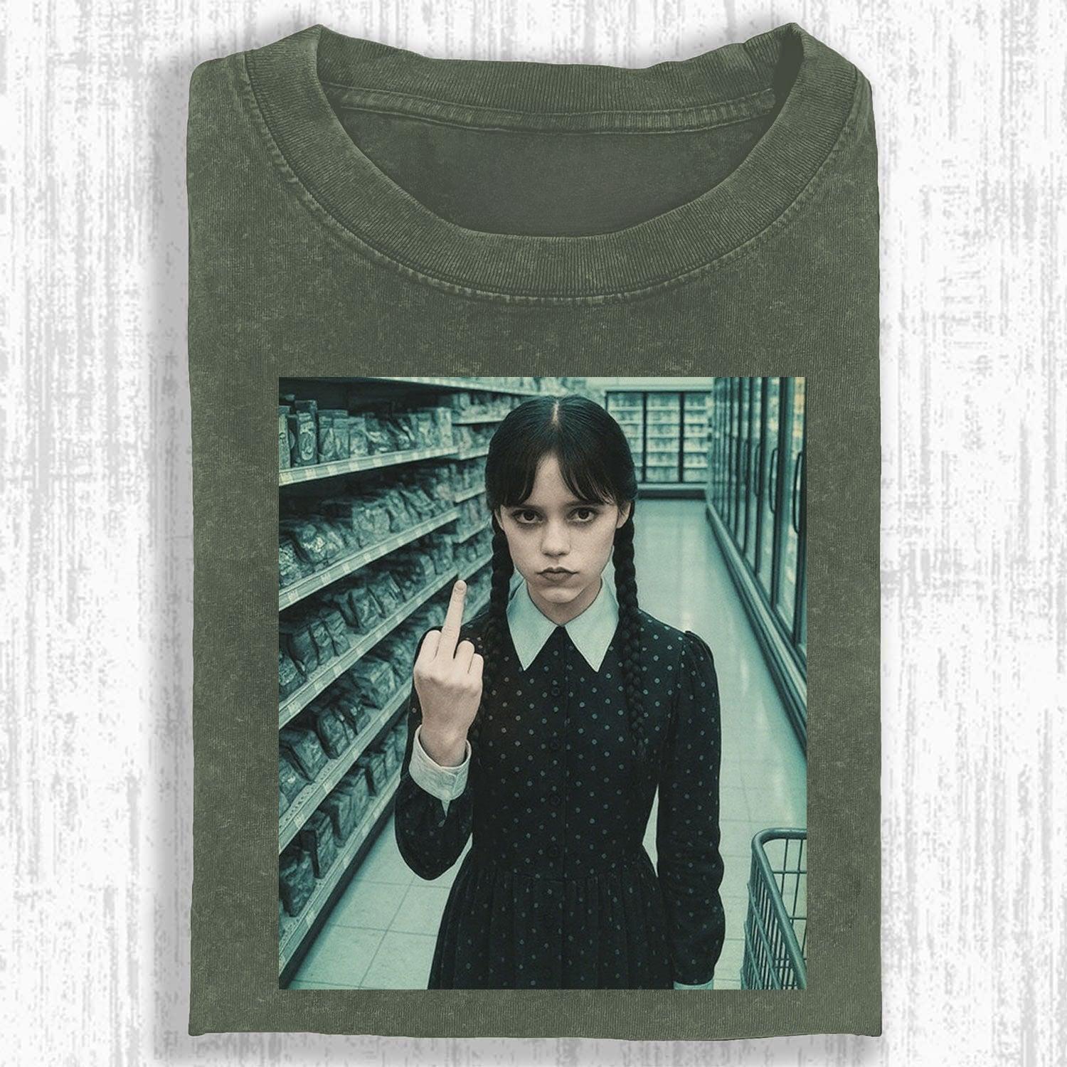 REBELLIOUS T-SHIRT OF WEDNESDAY S2.Movie