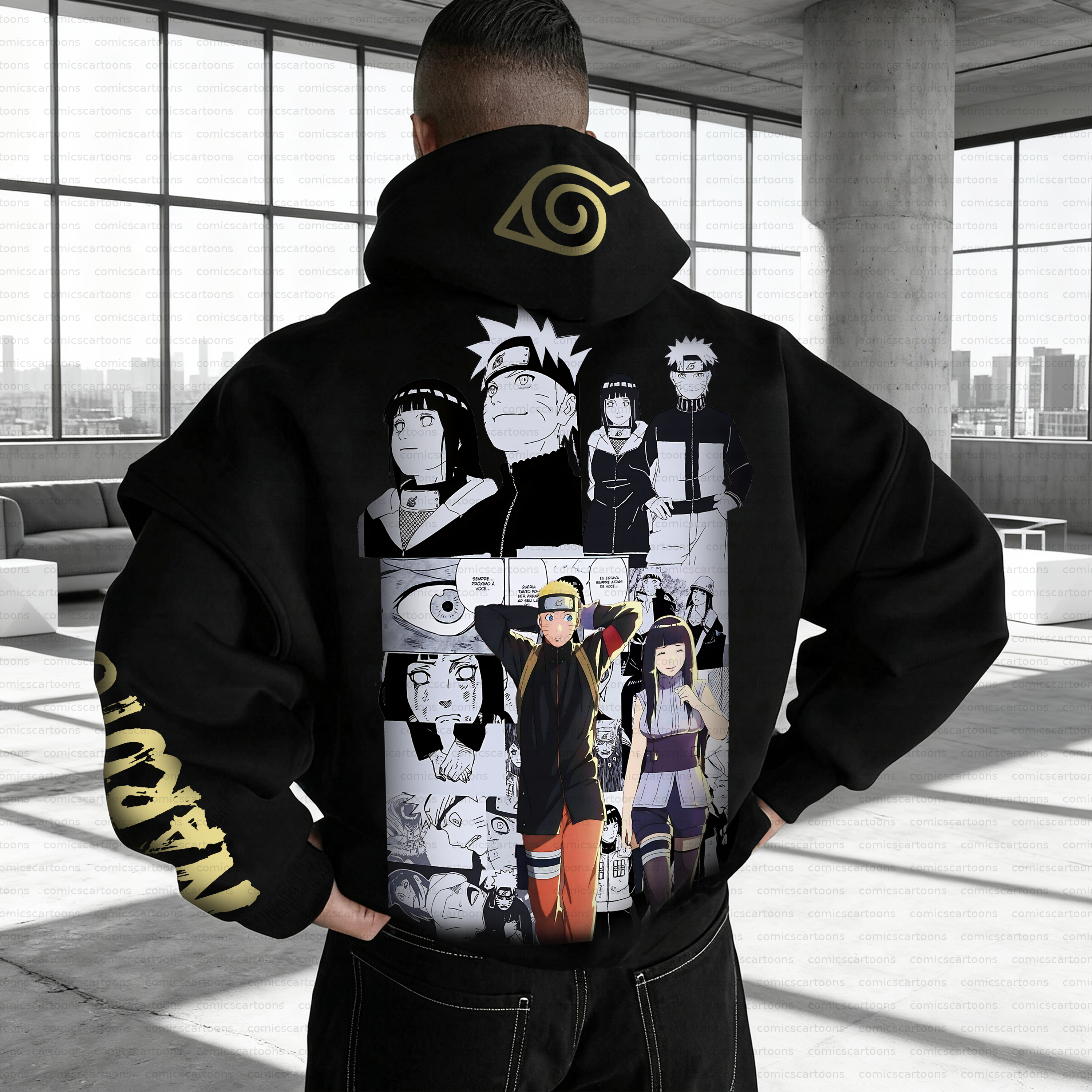 Unisex Anime Inspired Vintage Plush Hoodie