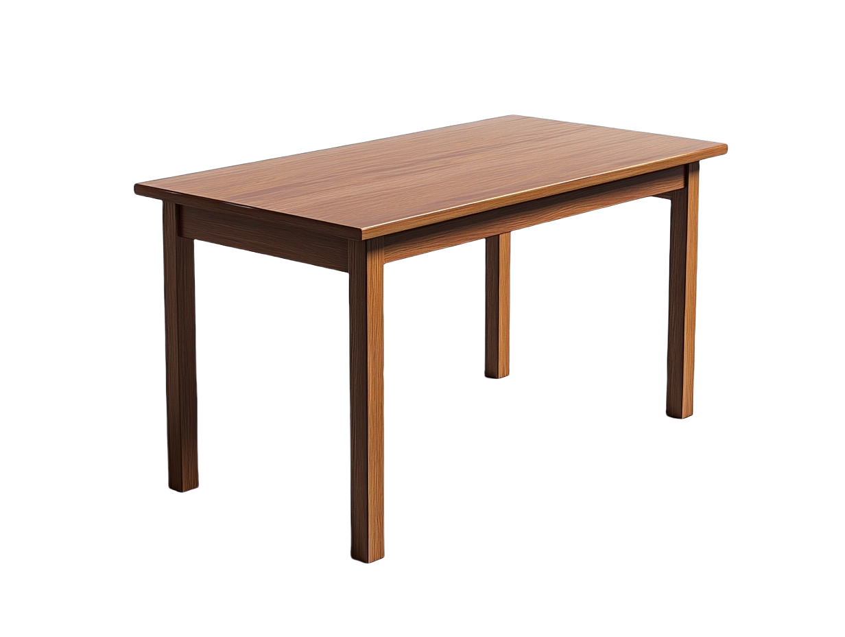 Mesa Madera Rectangular Marrón 120x60x75 cm-Minurea