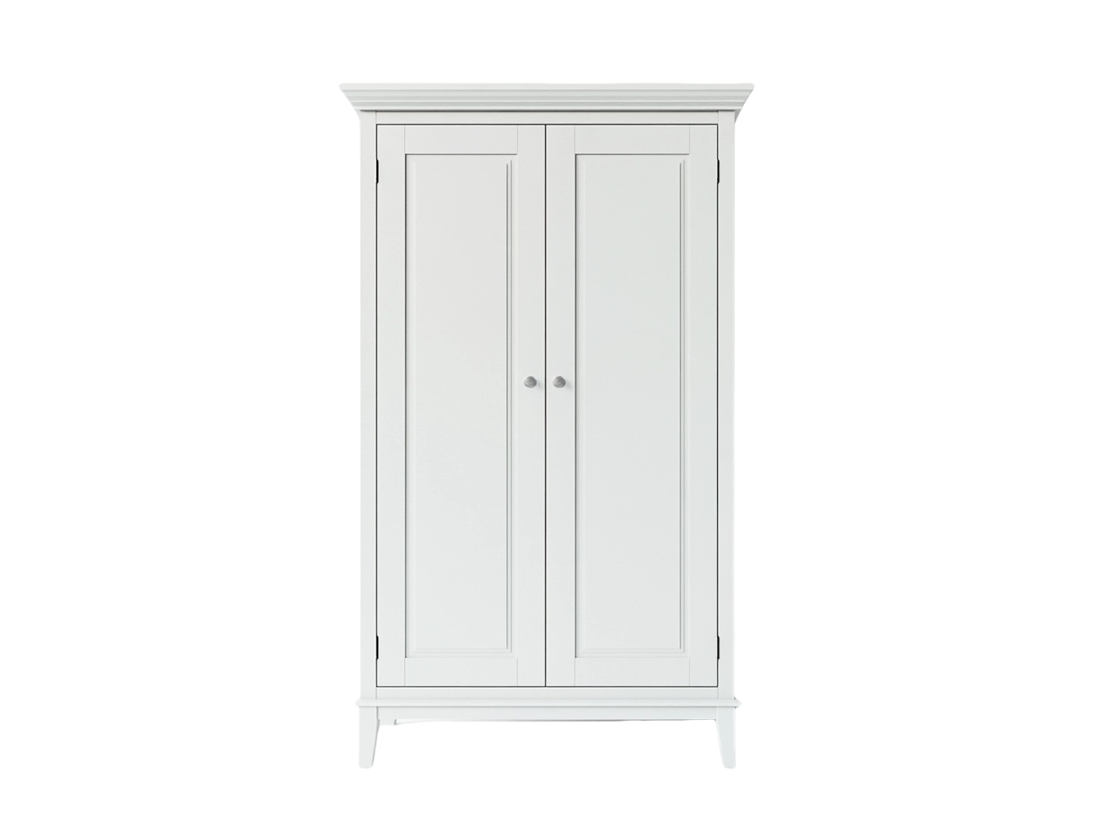 Armario de Almacenamiento Madera Blanca 2 Puertas 180x80x50 cm-Minurea