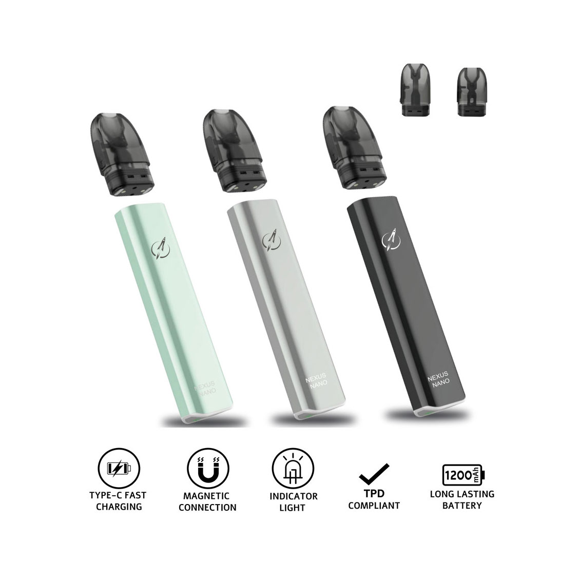 M10|Type-C Charging Vape Pod System