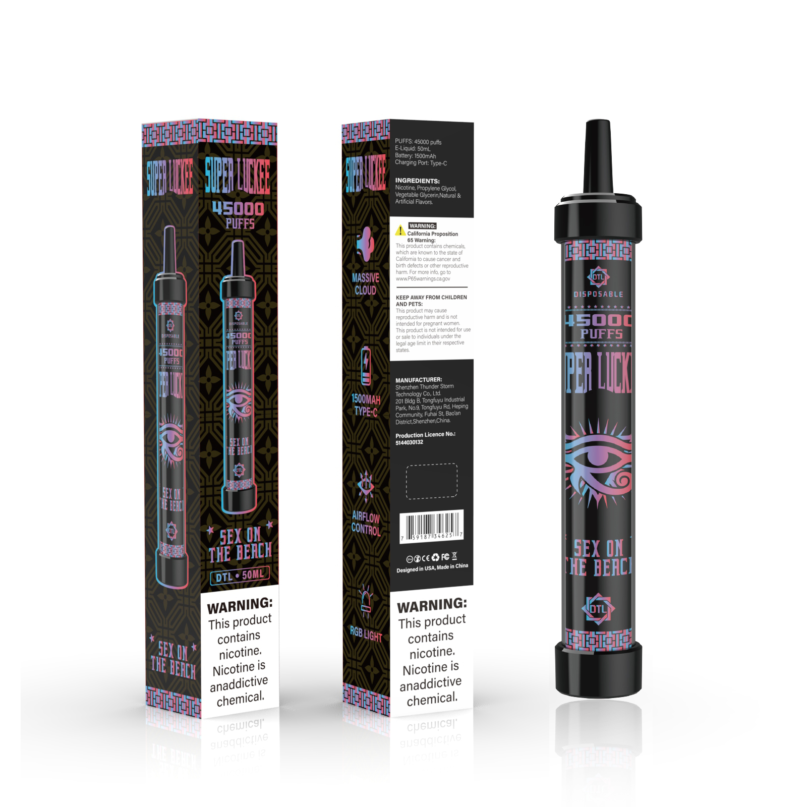 Luckee Super Luckee 45000 Disposable Vape 50ml 5%