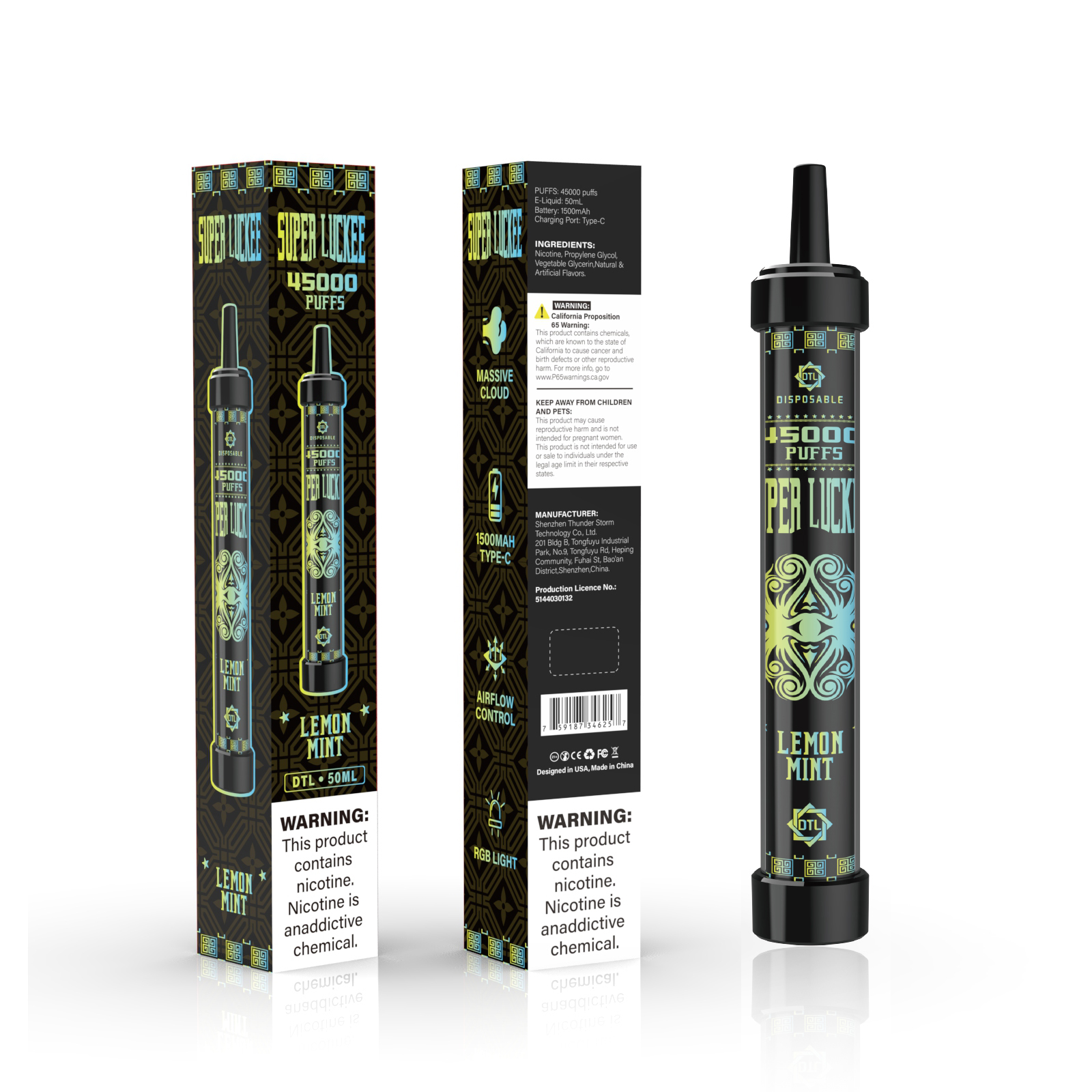 Luckee Super Luckee 45000 Disposable Vape 50ml 5%