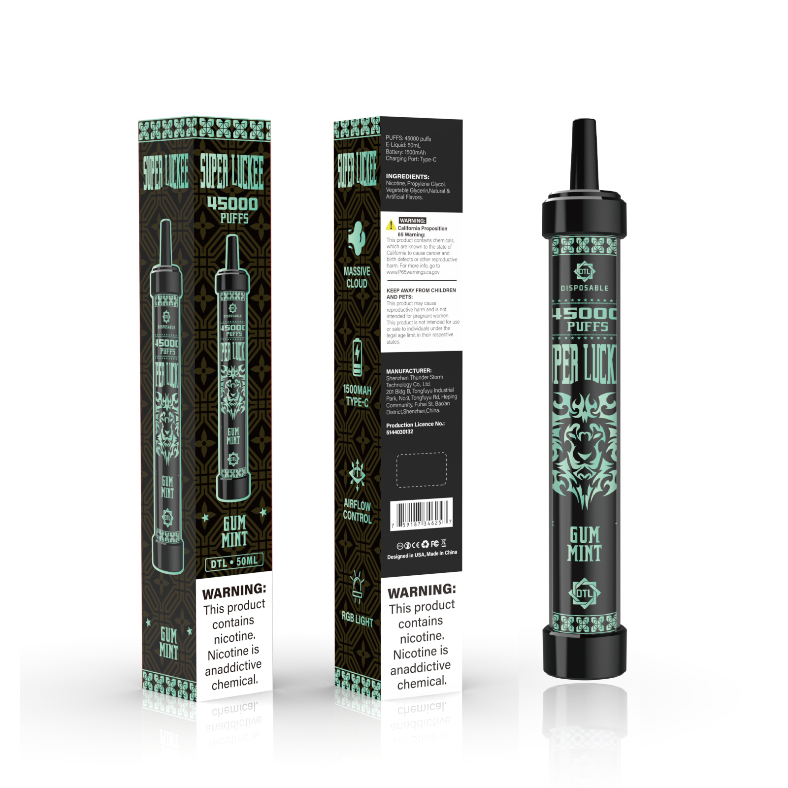 Luckee Super Luckee 45000 Disposable Vape 50ml 5%