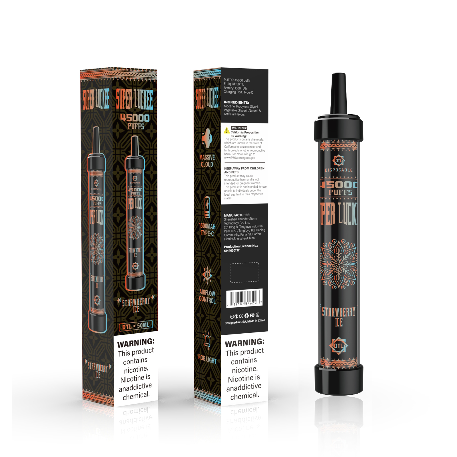 Luckee Super Luckee 45000 Disposable Vape 50ml 5%