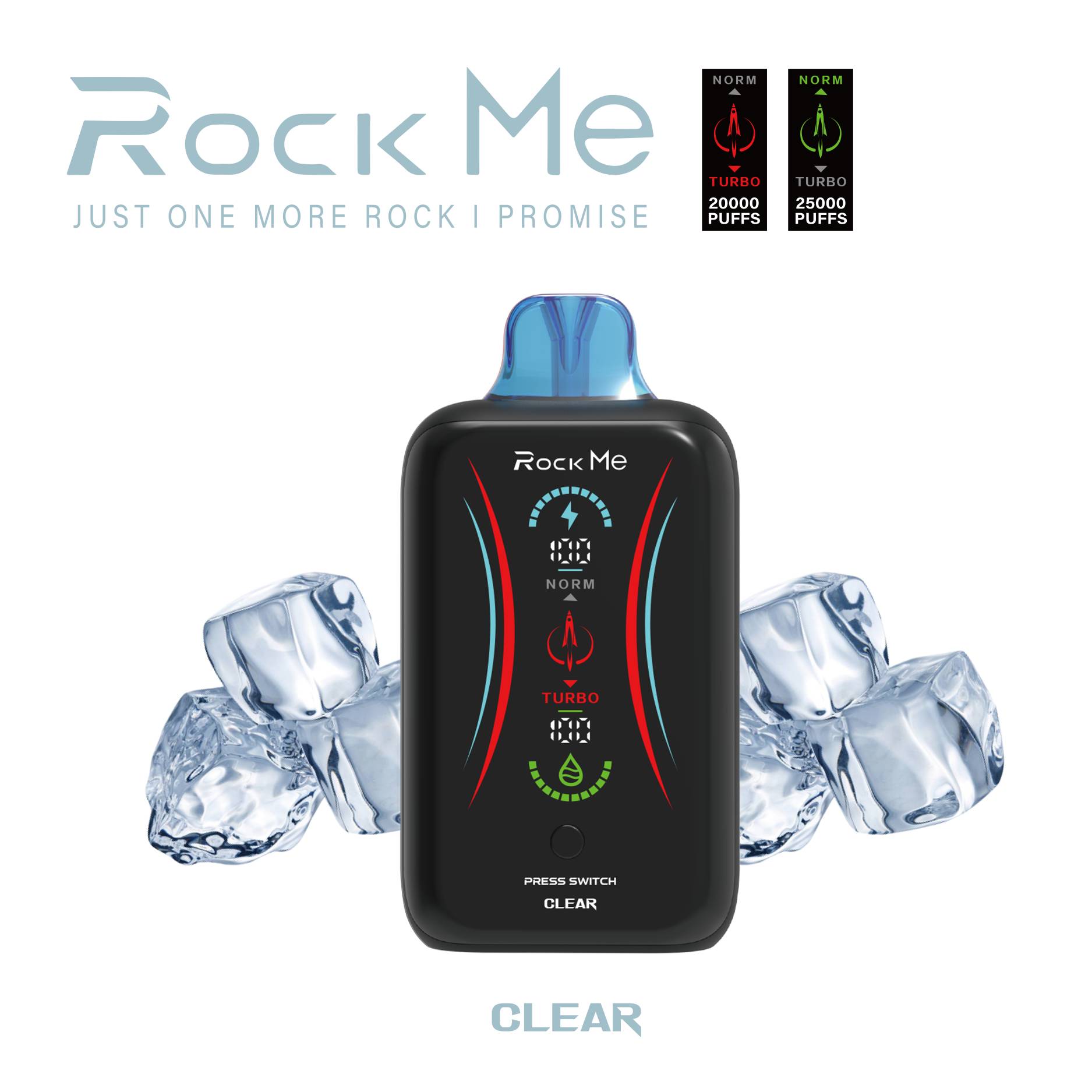 ROCK ME 25000 Puffs Digital Botton Full Screen