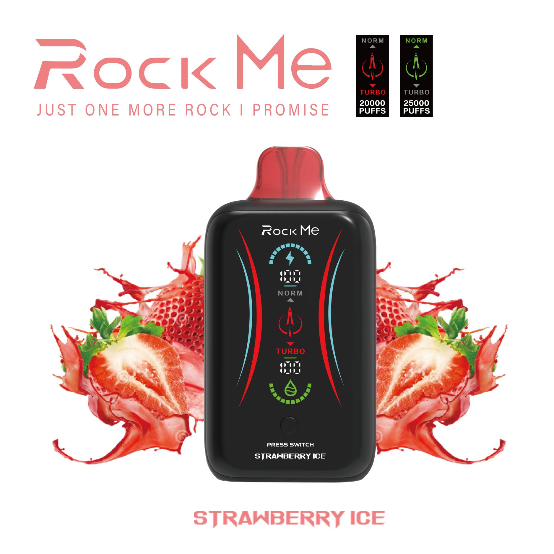 ROCK ME 25000 Puffs Digital Botton Full Screen