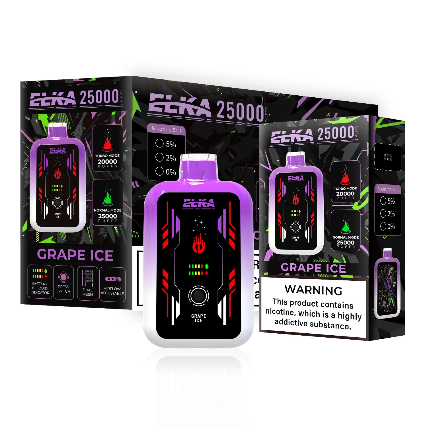 [Copy]ELKA 25000 Puffs Mega Disposable Vape - 12 Flavors
