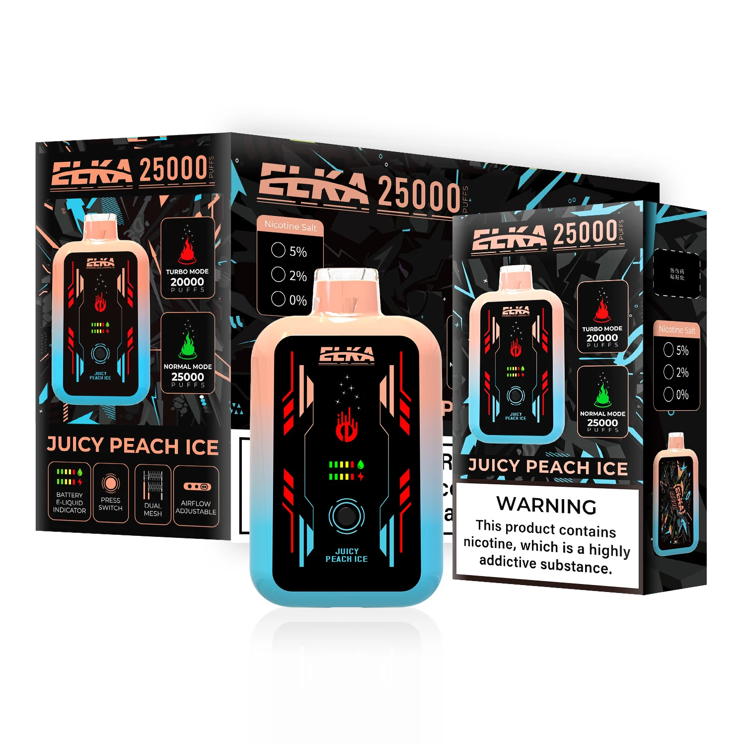 [Copy]ELKA 25000 Puffs Mega Disposable Vape - 12 Flavors