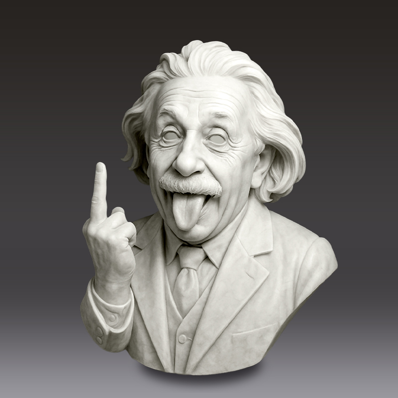 🎨✨Smartass Stein with Attitude - The original ‘Talk to the Hand’ icon!