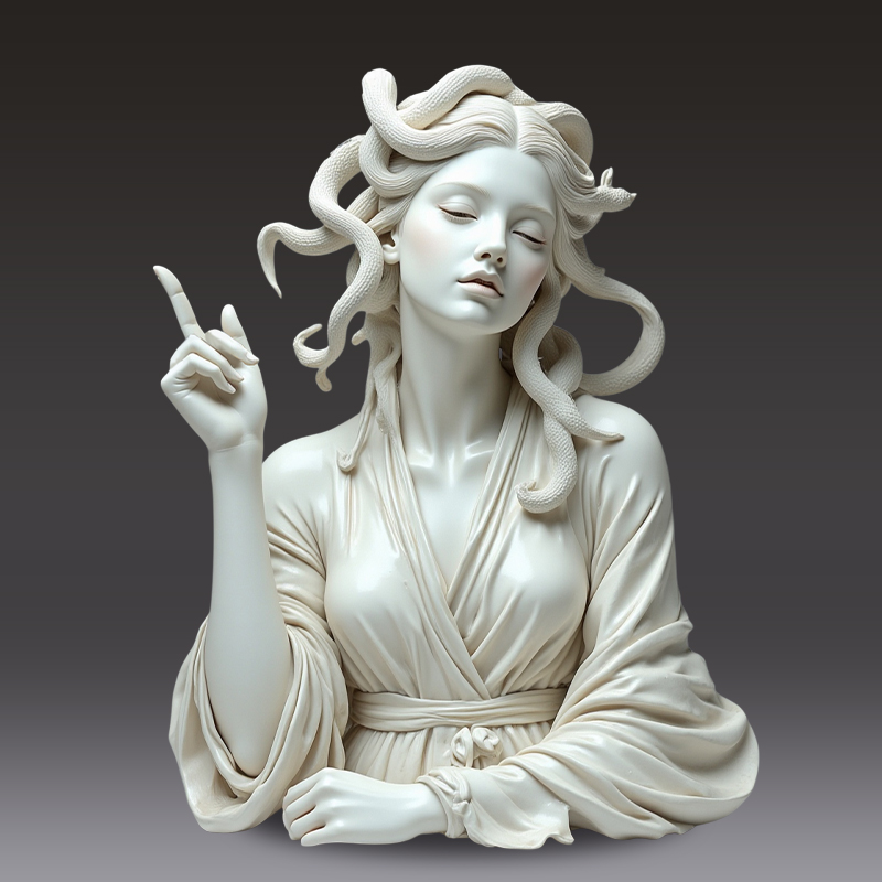 🎨✨ Medusa with Attitude - The original “Talk to the Hand” icon!
