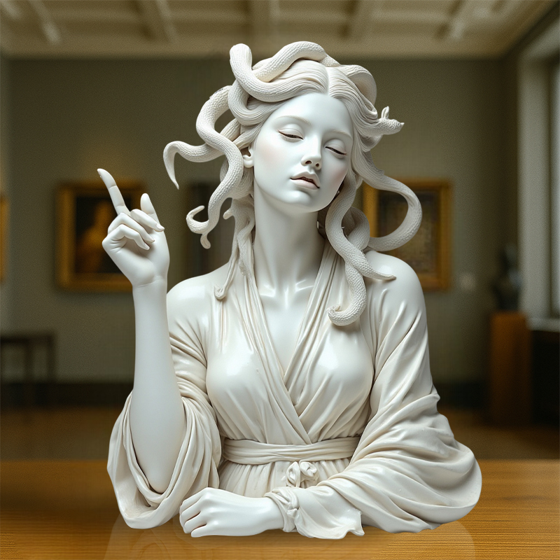 🎨✨ Medusa with Attitude - The original “Talk to the Hand” icon!