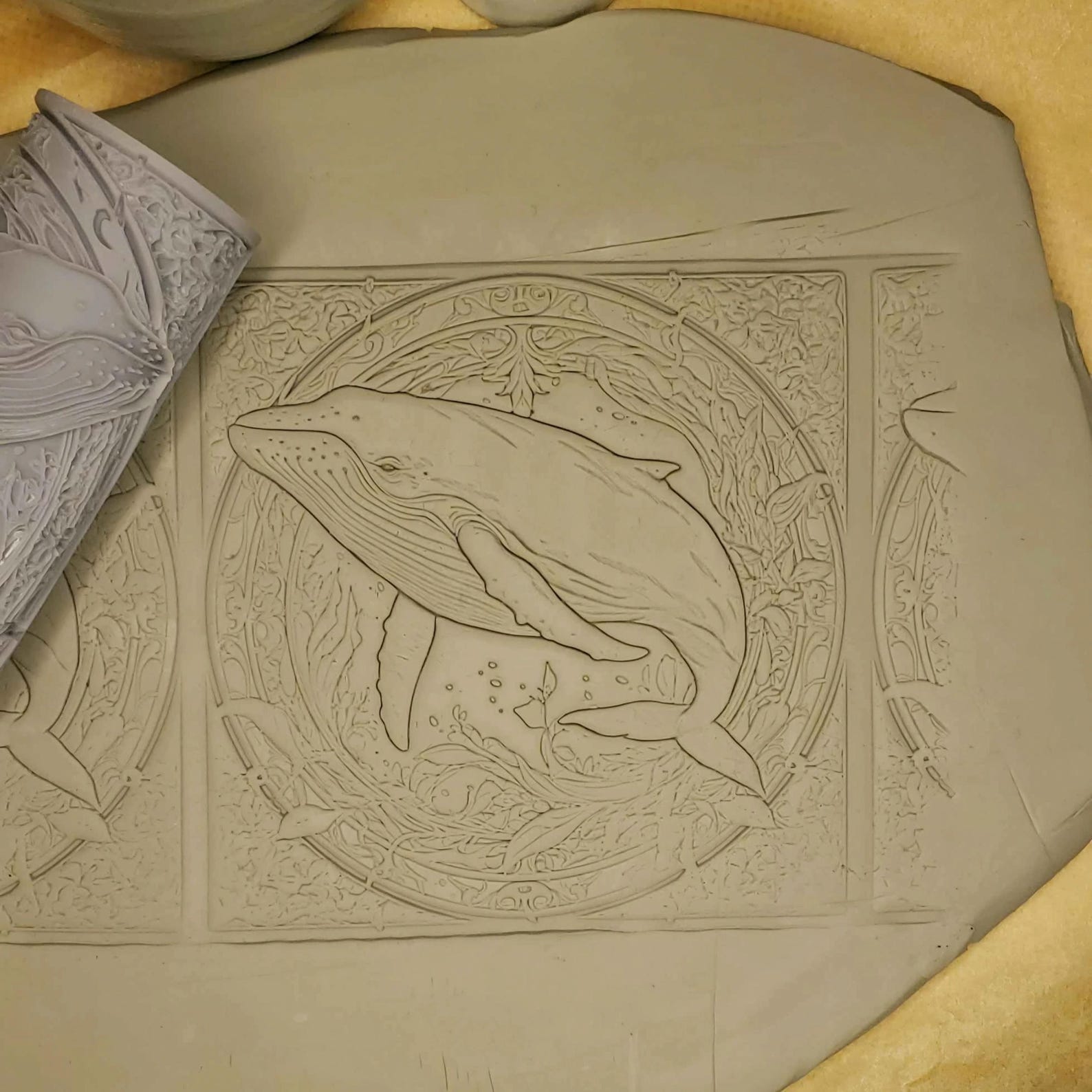 🔥LAST DAY 49% OFF- Clay Tile Roller DIY Various Patterns