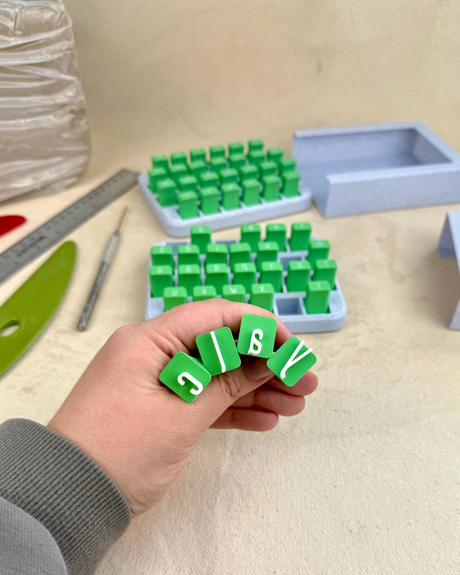 🔥LAST DAY 49% OFF-Uppercase and Lowercase Alphabet & Number Clay Stamp Sets