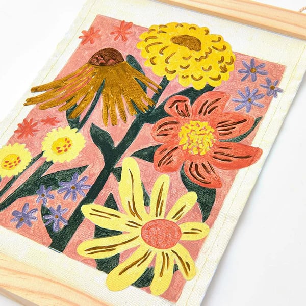 🔥LAST DAY 49% OFF🎨Hearts in Full Bloom Paint by Number Kit