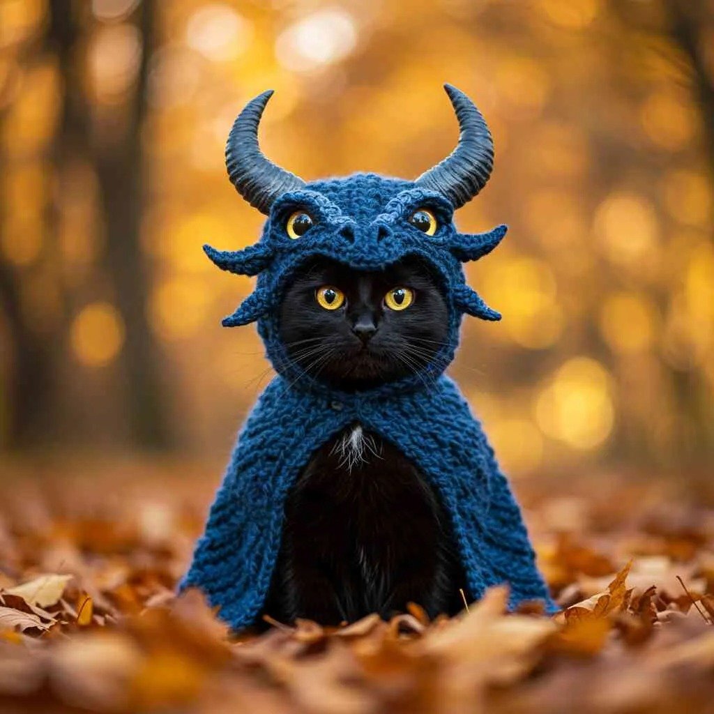 🐉Set di felpe con cappuccio Dragon Cat DIY🐾Handmade