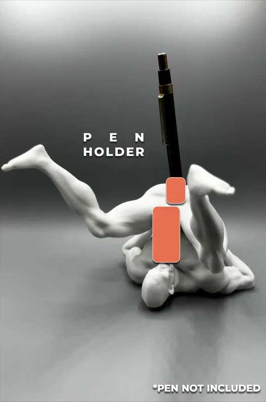 Bold "Pen Holder" Statuette