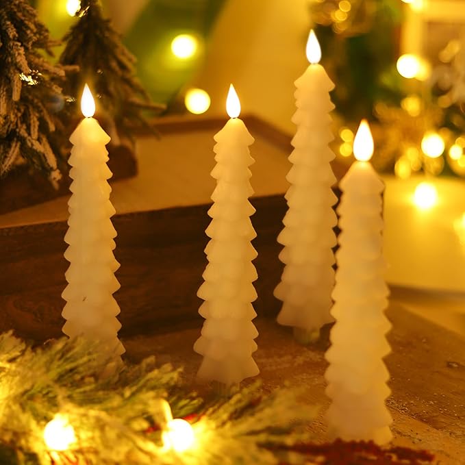 🔥Last Day 49% OFF🚢-Remote-Controlled Flameless Taper Candles for Christmas Trees