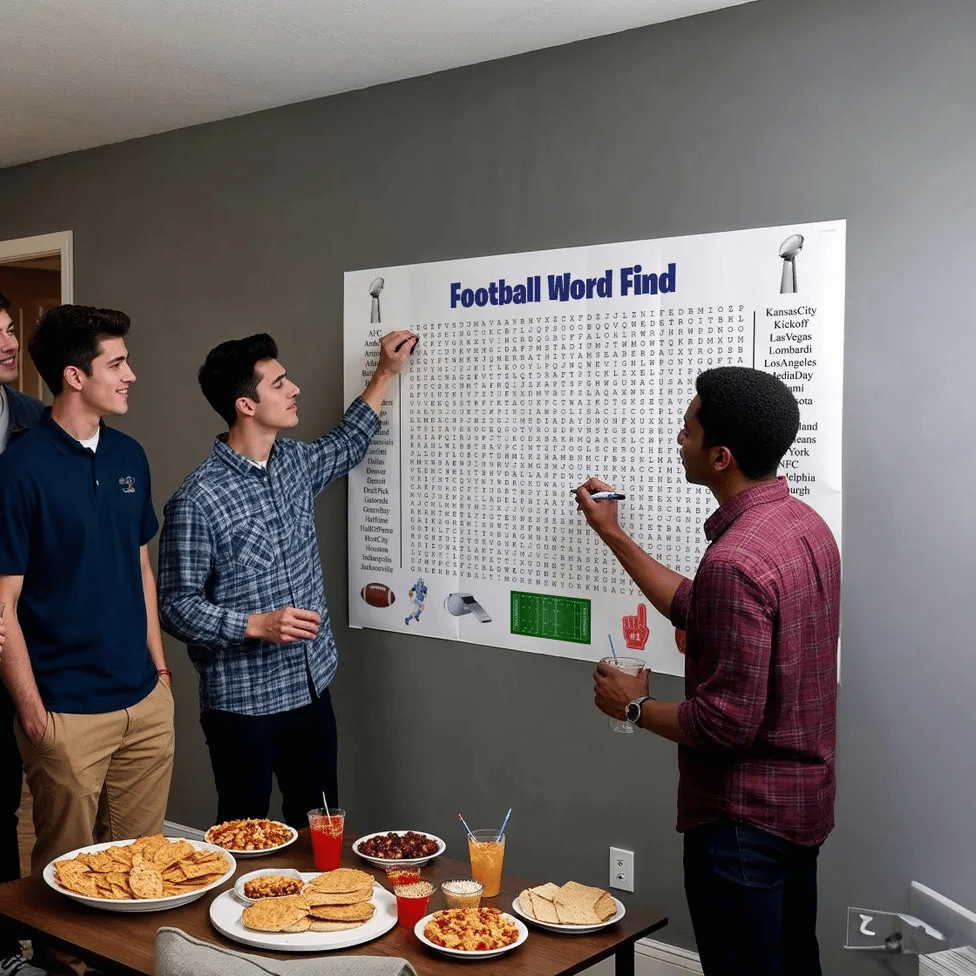 ⏰ Jumbo Thanksgiving & Christmas Word Search Poster – Giant 36"x24" Wall Game! 🎉