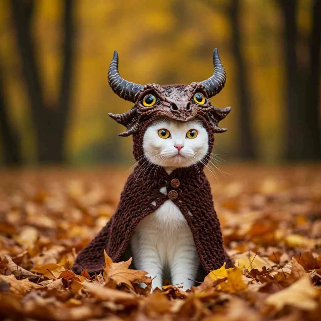 🐉Set di felpe con cappuccio Dragon Cat DIY🐾Handmade